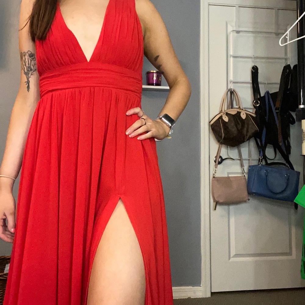 Floor length prom dress